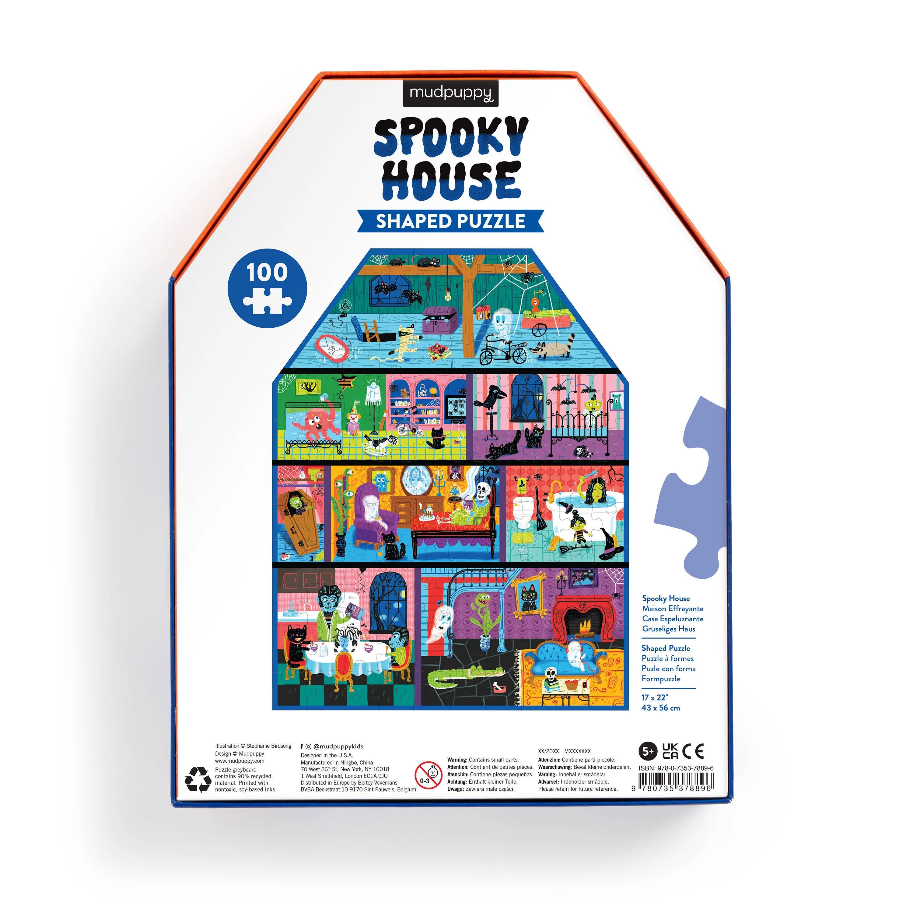 100 Piece Shaped Puzzle - Spooky House