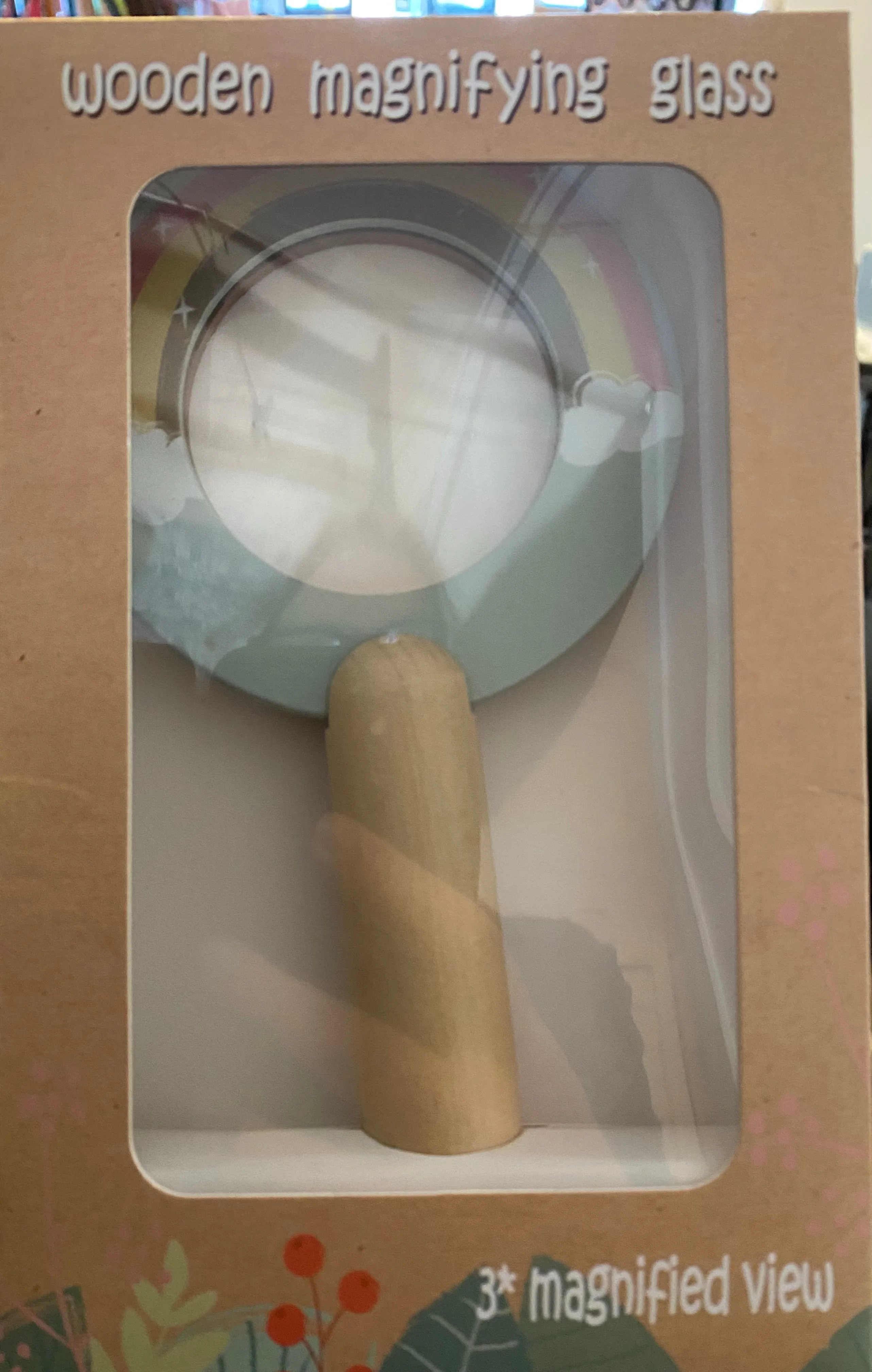 Allen Trading Wooden Magnifying Glass Rainbow