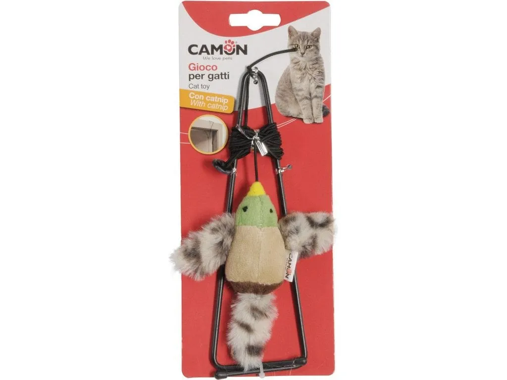 Cat toy- Polyester bird with catnip, for door jambs - 20 cm