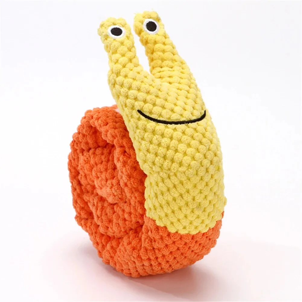 Interactive Plush Snail Snuffle Mat Toy for Dogs