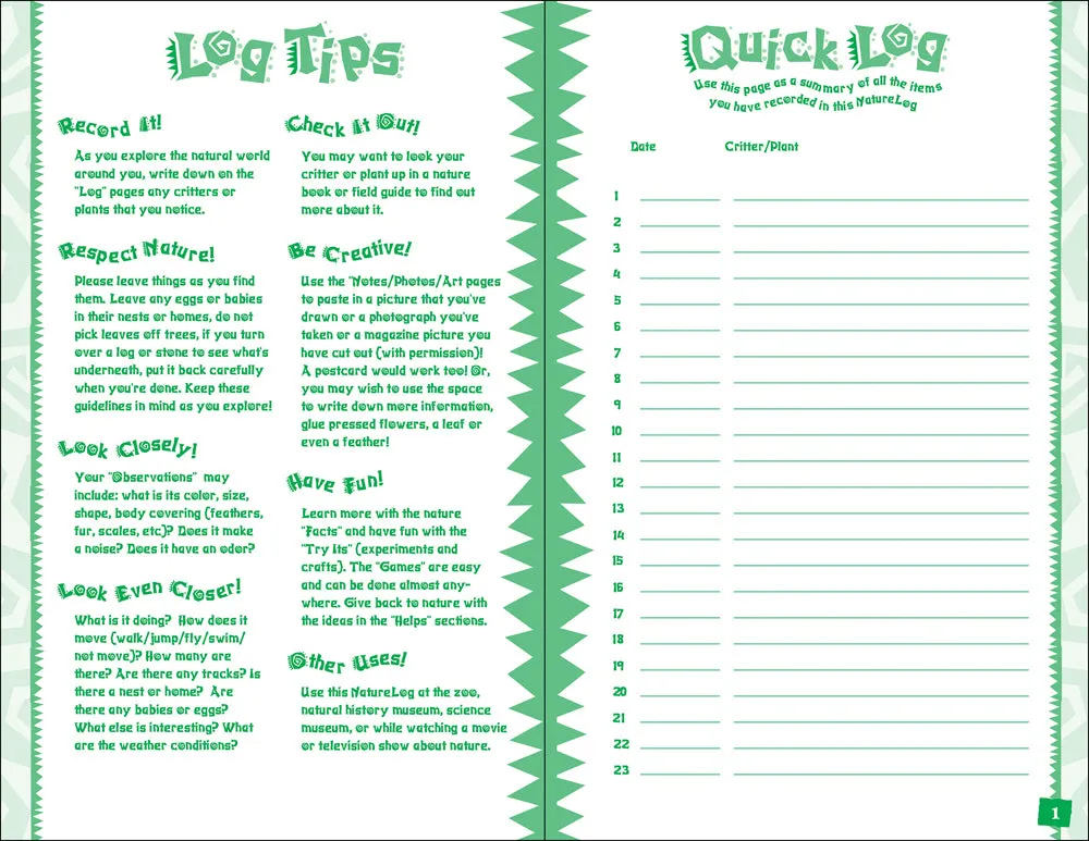 Kids' Nature Log by AdventureKEEN